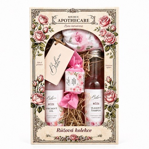 Kazeta Bohemia Gifts Apothecare Růže/905693 Kazeta Bohemia Gifts Apothecare Růže/905693 - Kosmetika Pro ženy Dárkové kazety